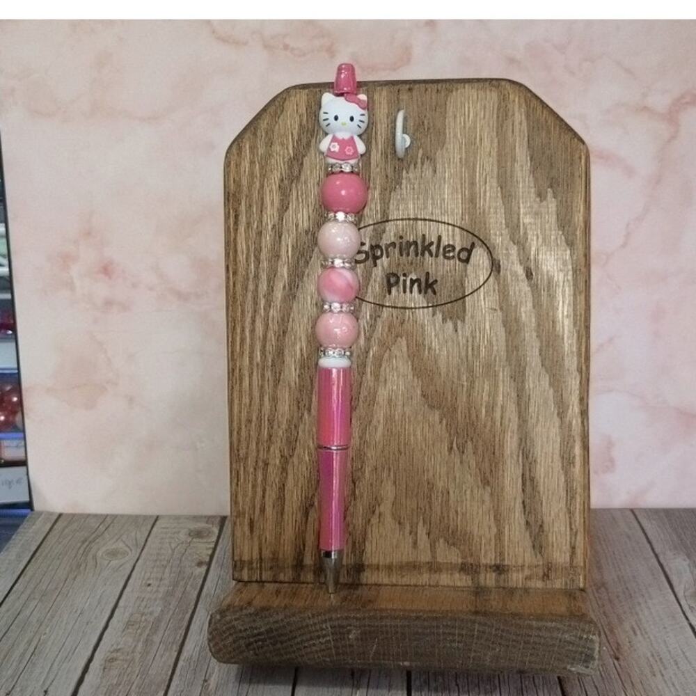 #HK-854 Handmade Beaded Pen Hello Kitty
